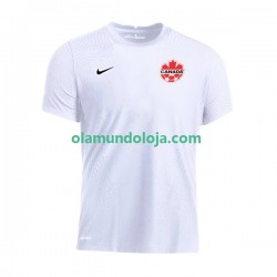 Camisola Canadá Homem Equipamento Segundo Copa do Mundo 2022 Manga Curta